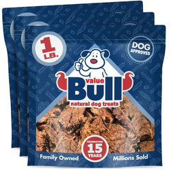 ValueBull USA Beef Lung Dog Chews, Sliced, 3 Pounds - ValuePetSupplies