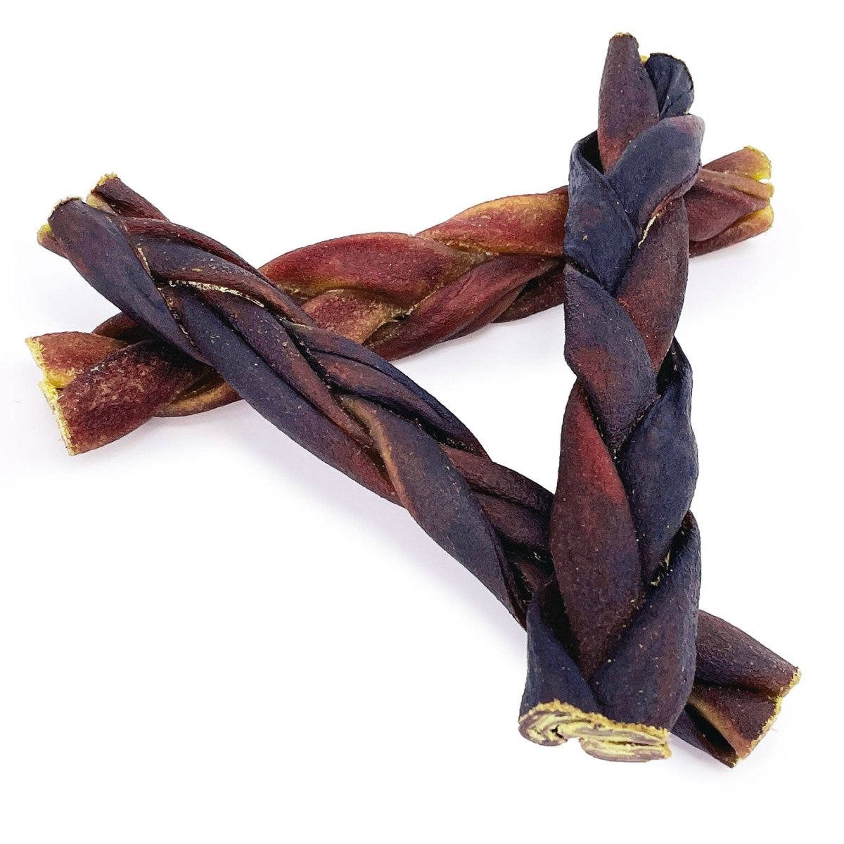 ValueBull USA Collagen Braid Beef Large Dog Chews, Medium 6 Inch 10 Count - ValuePetSupplies