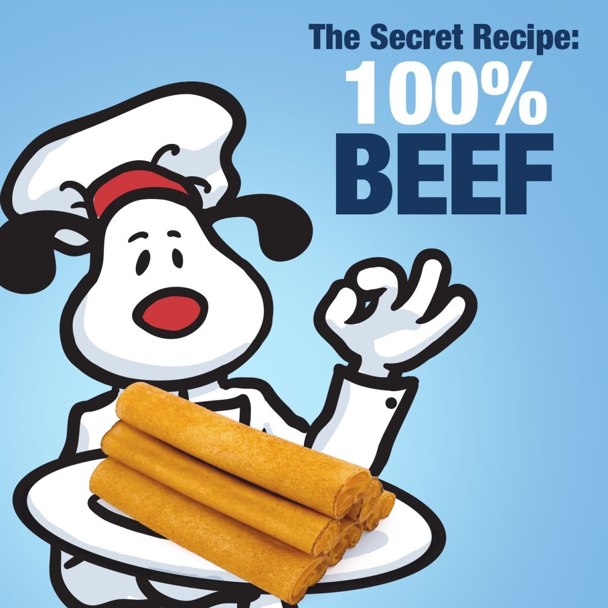 ValueBull USA Collagen Sticks for Dogs, Lightly Smoked, 6 Inch Medium Chews, 10 Count - ValuePetSupplies