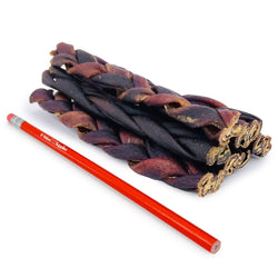 ValueBull USA Collagen Braided Sticks for Dogs, 6 Inch Thin Chews, Natural Dog Treats, 200 Count BULK PACK - ValuePetSupplies