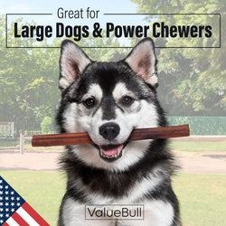 ValueBull USA Collagen Sticks for Dogs, 12 Inch Jumbo Chews, Natural Long - Lasting Dog Treats, 100 Count Bulk Pack - ValuePetSupplies