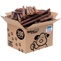 ValueBull USA Collagen Sticks for Dogs, 12 Inch Thick Chews, Natural Long - Lasting Dog Treats, 200 Count Bulk Pack - ValuePetSupplies