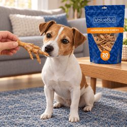 ValueBull USA Dehydrated Chicken Feet for Dogs, 25 Count - ValuePetSupplies