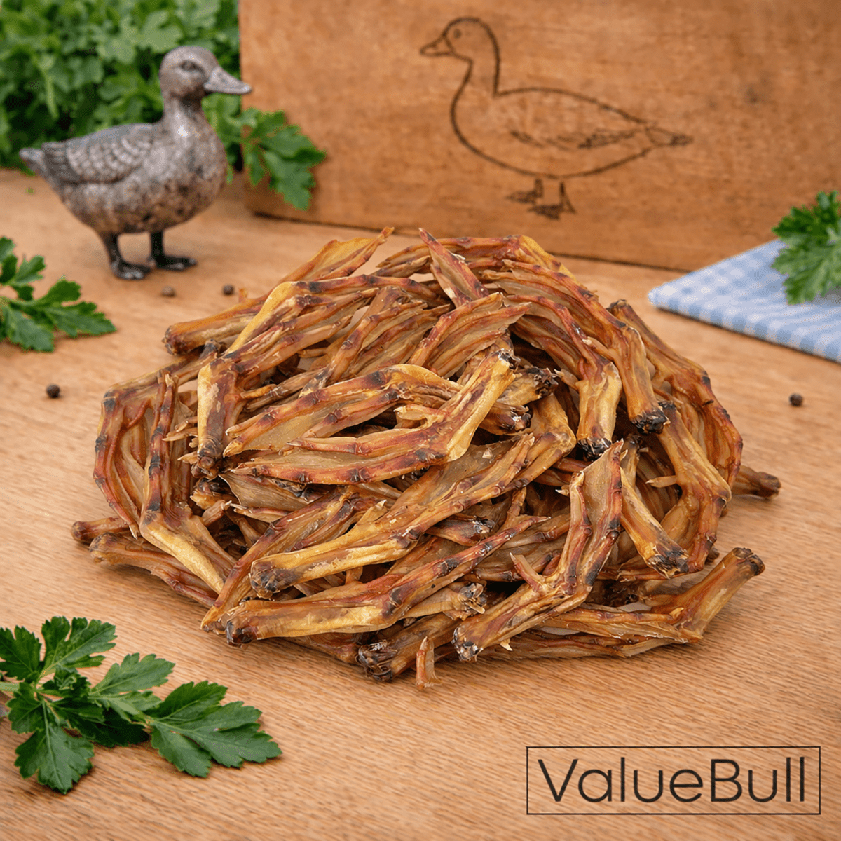 ValueBull USA Dehydrated Duck Feet for Dogs, 100 Count - ValuePetSupplies