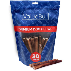 ValueBull USA Bully Sticks for Dogs, 6 Inch, 1 Pound - ValuePetSupplies