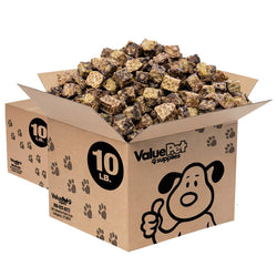 ValueBull Premium Beef Lung Cubes, 20 Pounds Bulk Pack - 20