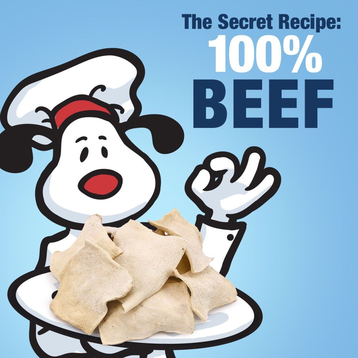 ValueBull USA Beef Rawhide Chips for Dogs, Beef, 200 Count Bulk Pack - ValuePetSupplies
