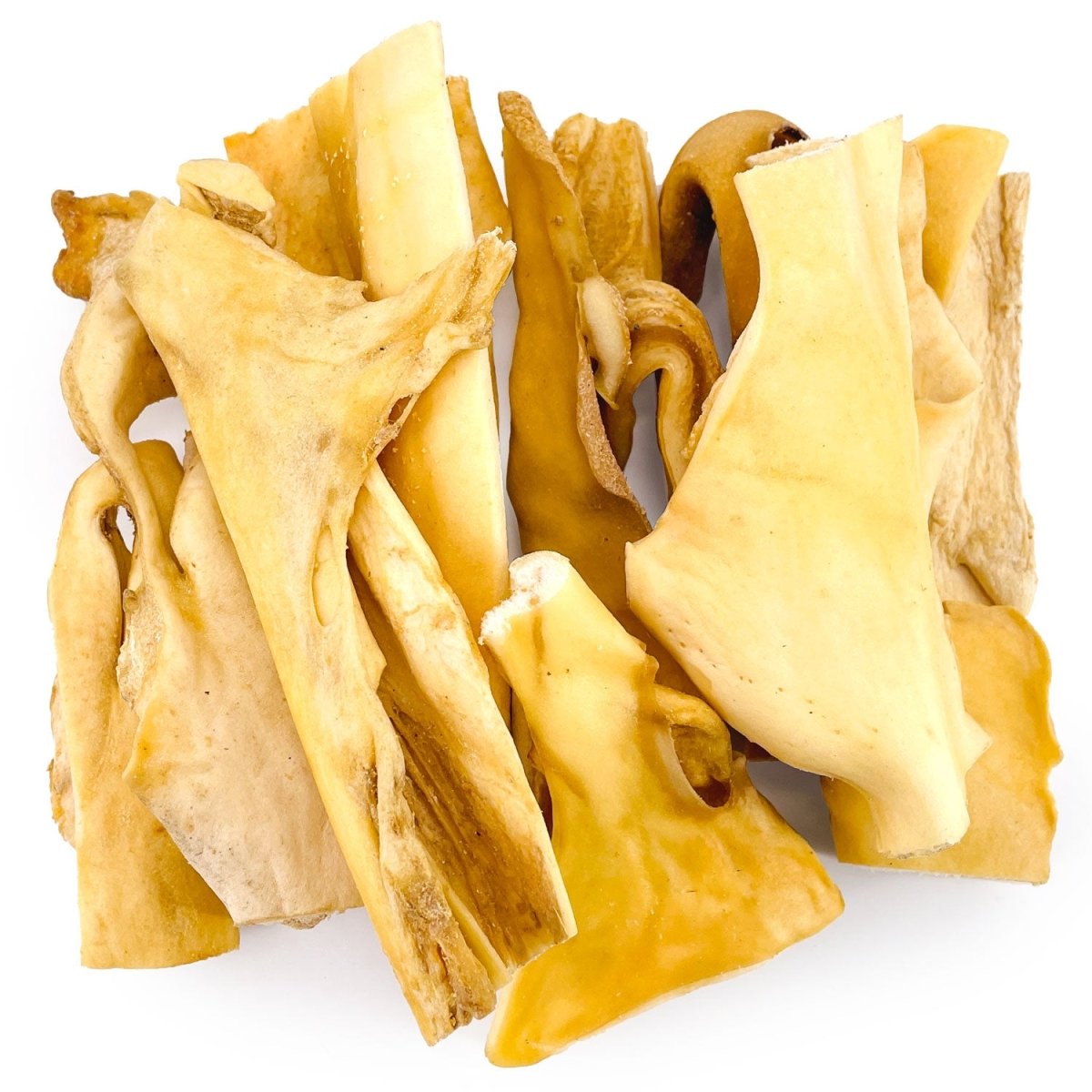 ValueBull Beef Cheek Slices, Long Lasting Dog Chews, Varied Sizes, Shapes, & Colors, 5 Pound Bulk Pack - ValuePetSupplies