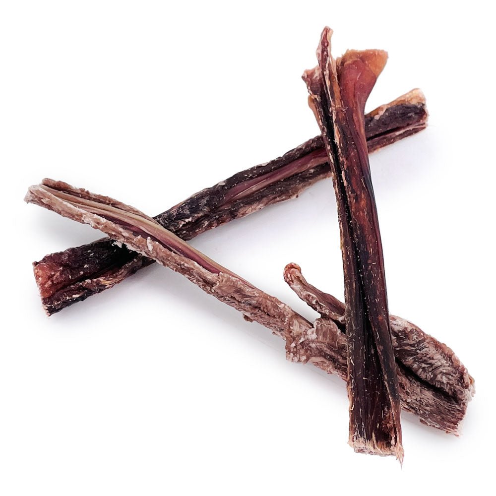 ValueBull Beef Jerky Gullet Sticks, Premium Dog Chews, 6 Inch, 25 Count - ValuePetSupplies