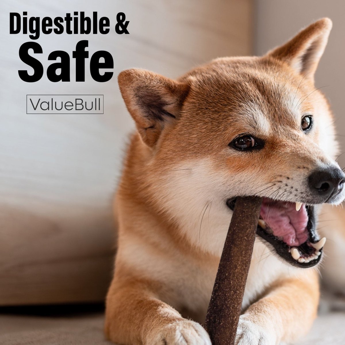 ValueBull Collagen Sticks For Dogs, Bully Sticks & Rawhide Alternative, Medium 12 Inch, 50 Count BULK PACK - ValuePetSupplies