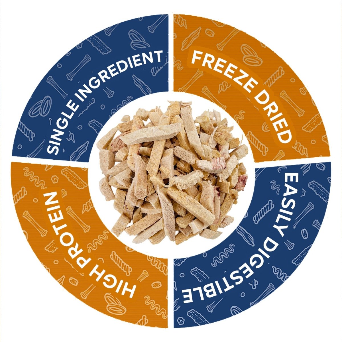 ValueBull USA Freeze Dried Chicken Breast for Dogs & Cats, 4 Pound - ValuePetSupplies
