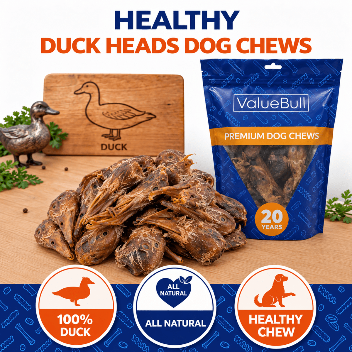 ValueBull Duck Heads for Dogs, 10 Count - ValuePetSupplies