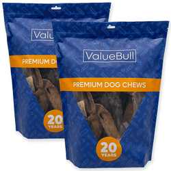 ValueBull Hairy Goat Ears for Dogs, 50 Count - ValuePetSupplies