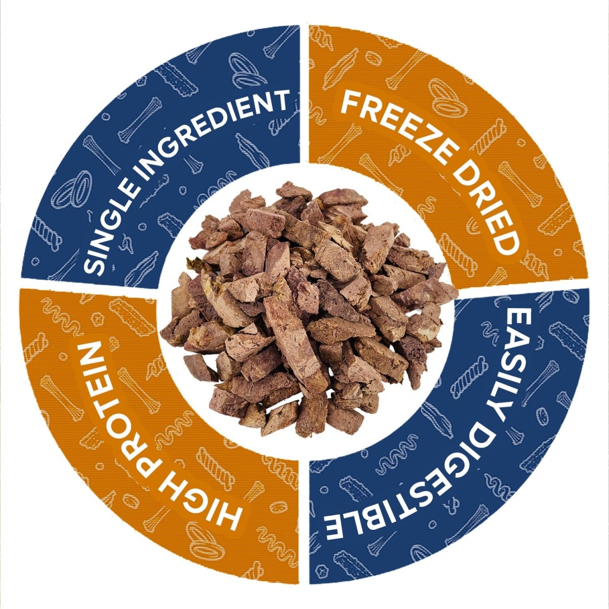 ValueBull USA Freeze Dried Lamb Liver, 8 Ounce - ValuePetSupplies