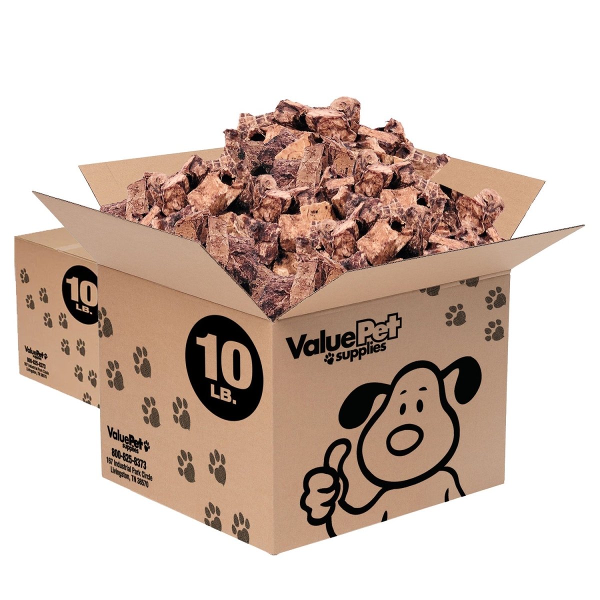 ValueBull Premium Lamb Lung Cubes, 20 Pounds Bulk Pack - ValuePetSupplies