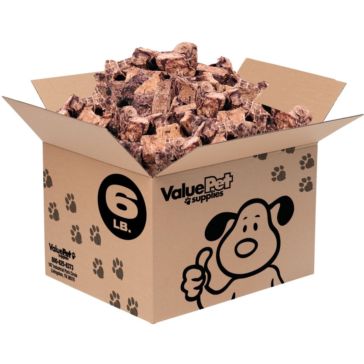 ValueBull Premium Lamb Lung Cubes, 6 Pounds Bulk Pack - ValuePetSupplies