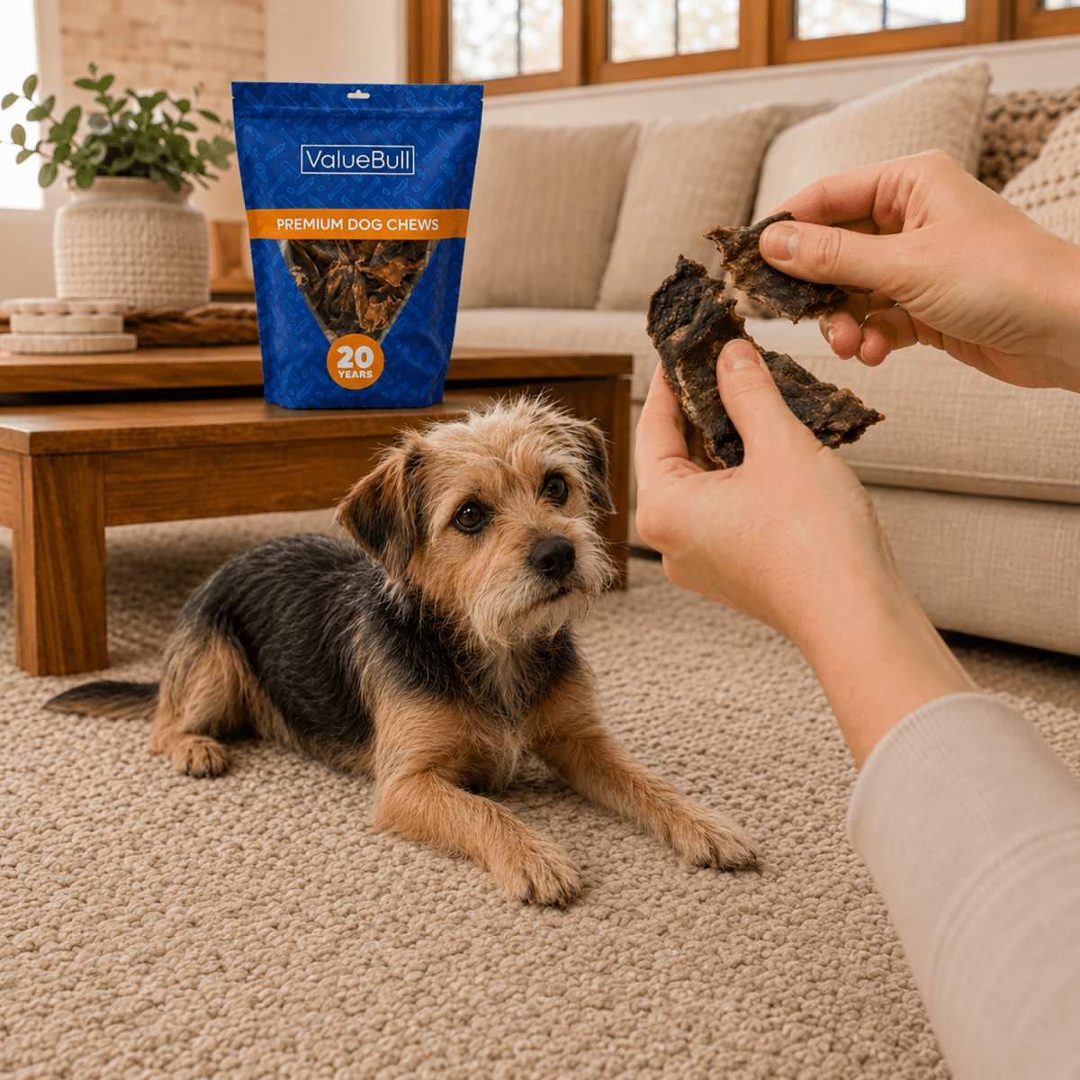 ValueBull Lamb Lung for Dogs, Varied Shapes and Sizes, 4 Pound - 4