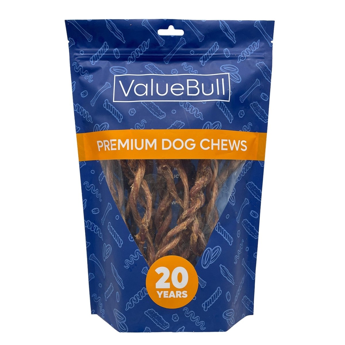 ValueBull Pizzle Twists, Premium Lamb, 20 Count - ValuePetSupplies