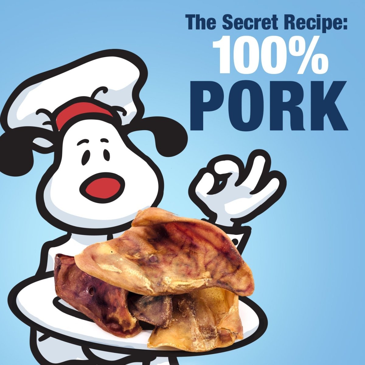 ValueBull Whole Pig Ears for Dogs, 100% Pork Chews, 40 Pound Bulk Pack - ValuePetSupplies