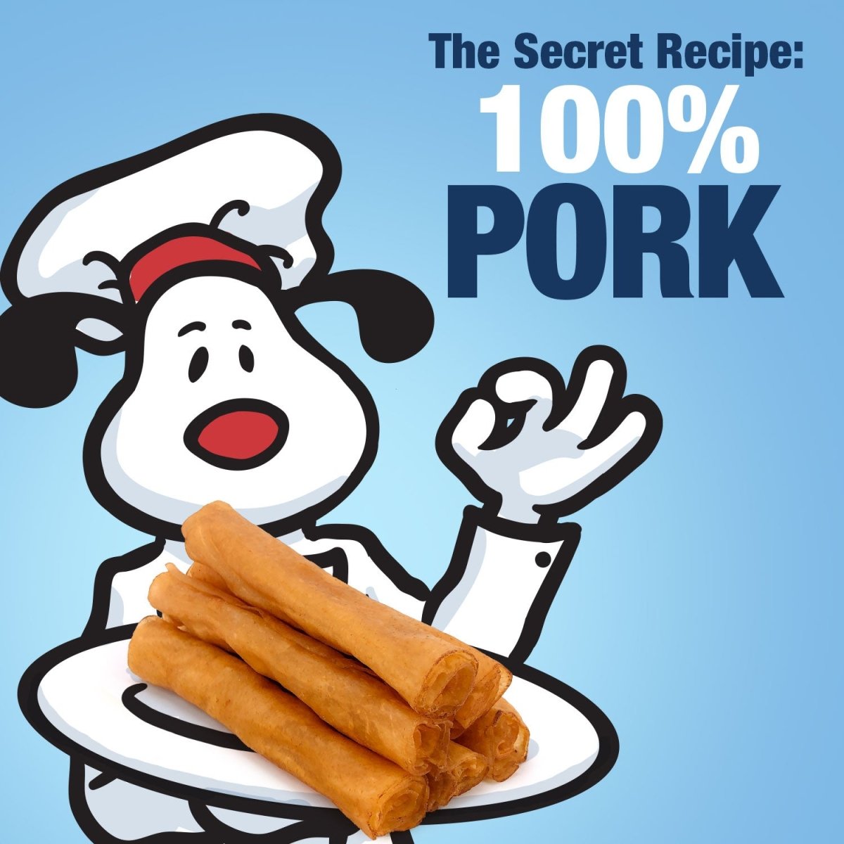 ValueBull USA Pig Skin Retriever Rolls, 6 Inch, Smoked, 50 Count BULK PACK - ValuePetSupplies