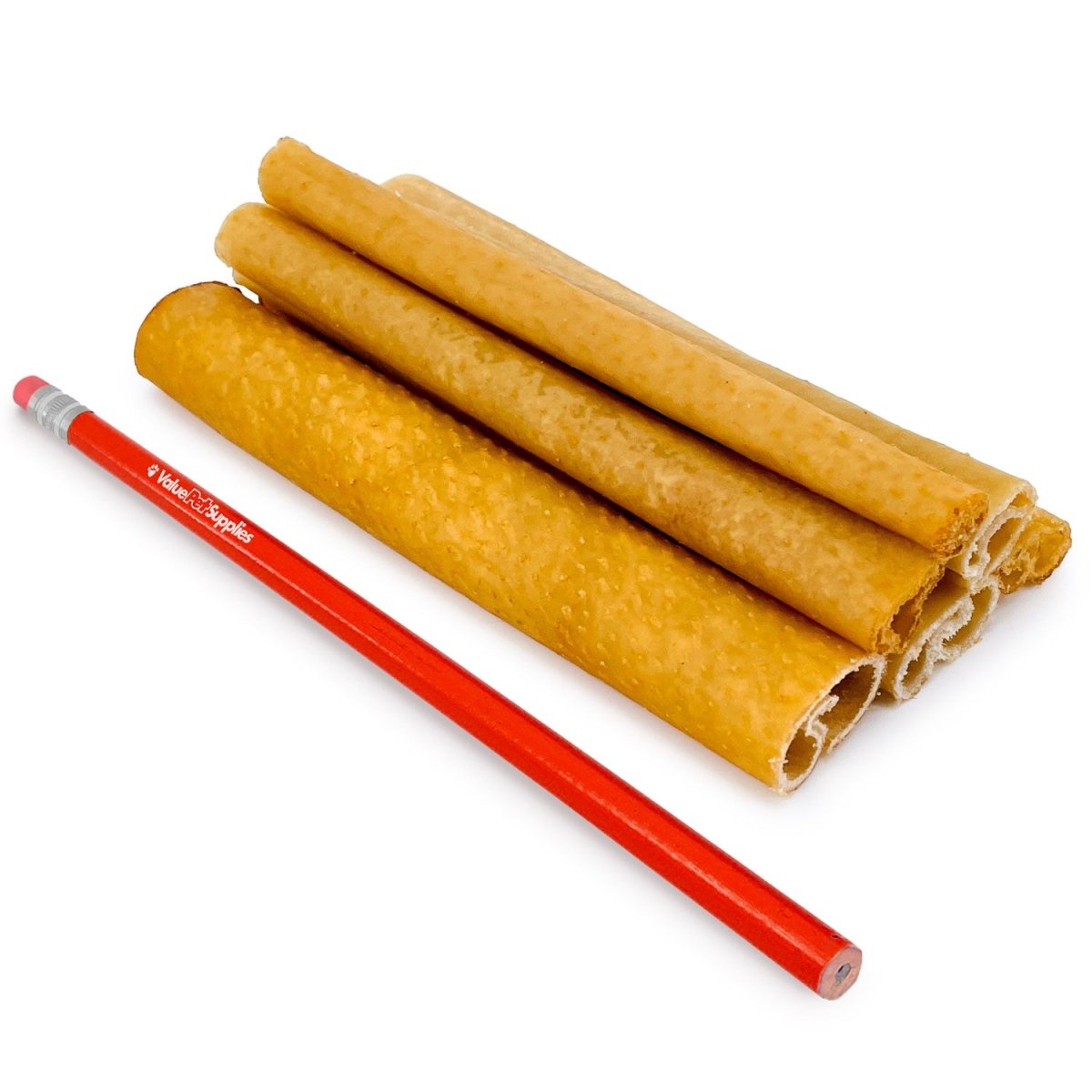ValueBull USA Pig Skin Retriever Rolls, 6 Inch, Smoked, 50 Count BULK PACK - ValuePetSupplies