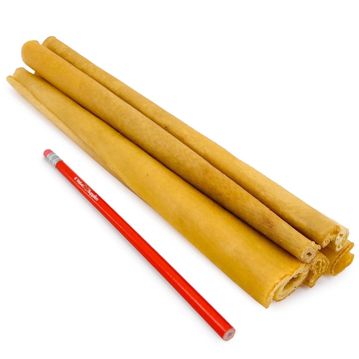 ValueBull USA Pig Skin Retriever Rolls, 12 Inch, Smoked, 200 ct. BULK PACK - ValuePetSupplies