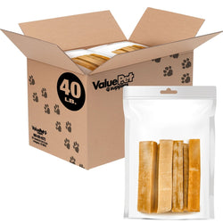ValueBull Himalayan Yak Cheese Dog Chews, Medium, 40 Pound RESALE PACKS (5 bars per bag) - ValuePetSupplies