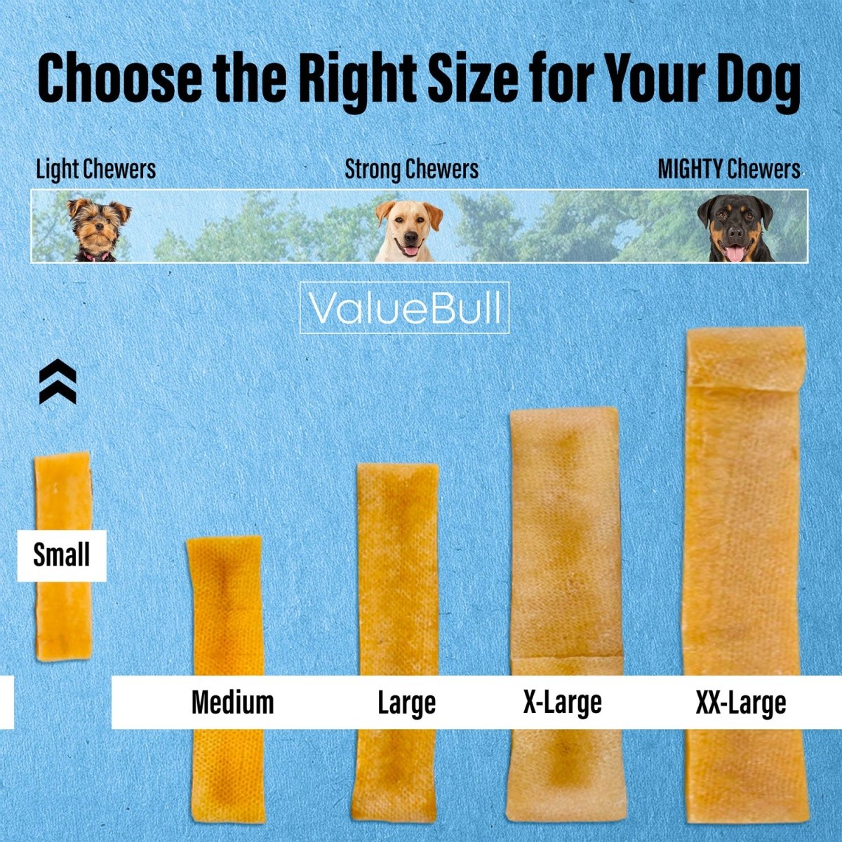 ValueBull Himalayan Yak Cheese Dog Chews, Small, 10 lb Bulk Pack - Small - 10 LB