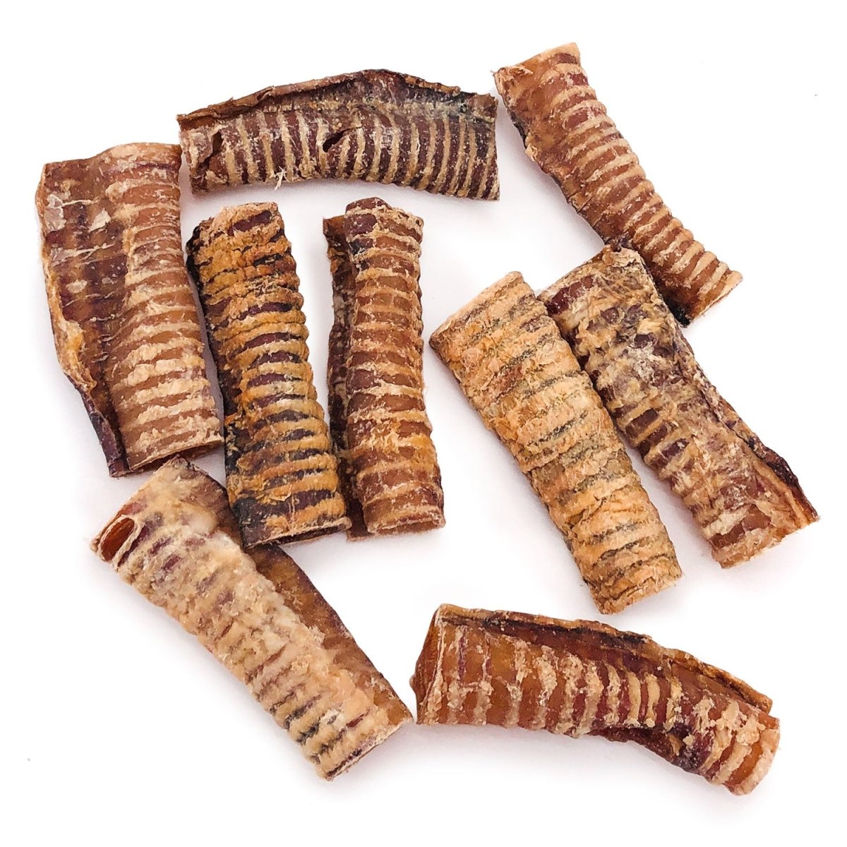 ValueBull Beef Trachea, Premium 5-6 Inch, 100 Count Bulk Pack - Beef - 100 Tubes