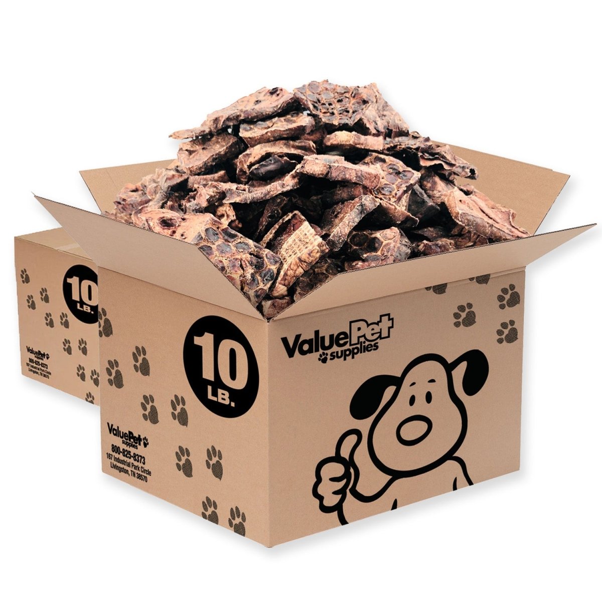 ValueBull Lamb Lung Wafers for Dogs, Premium 20 lb Bulk Pack - ValuePetSupplies