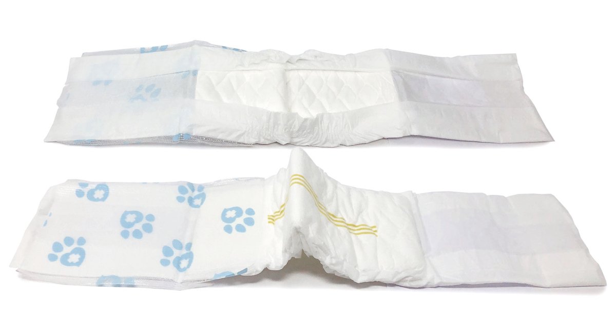 ValueWrap Male Wraps, Disposable Dog Diapers, 1 - Tab Small, 288 Count Bulk Pack - ValuePetSupplies