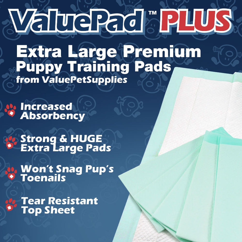 ValuePad Plus Puppy Pads, Extra Large 28x36 Inch, 50 Count