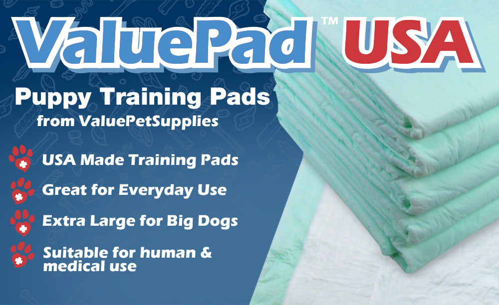 ValuePad USA Puppy Pads, Large 30x30 Inch, 150 Count