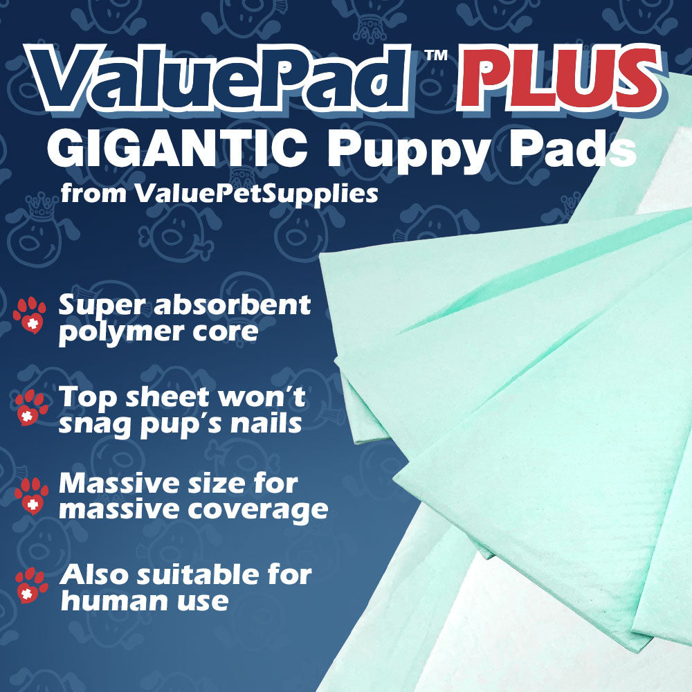 ValuePad Plus Puppy Pads, XXL Gigantic 28x44 Inch, 25 Count