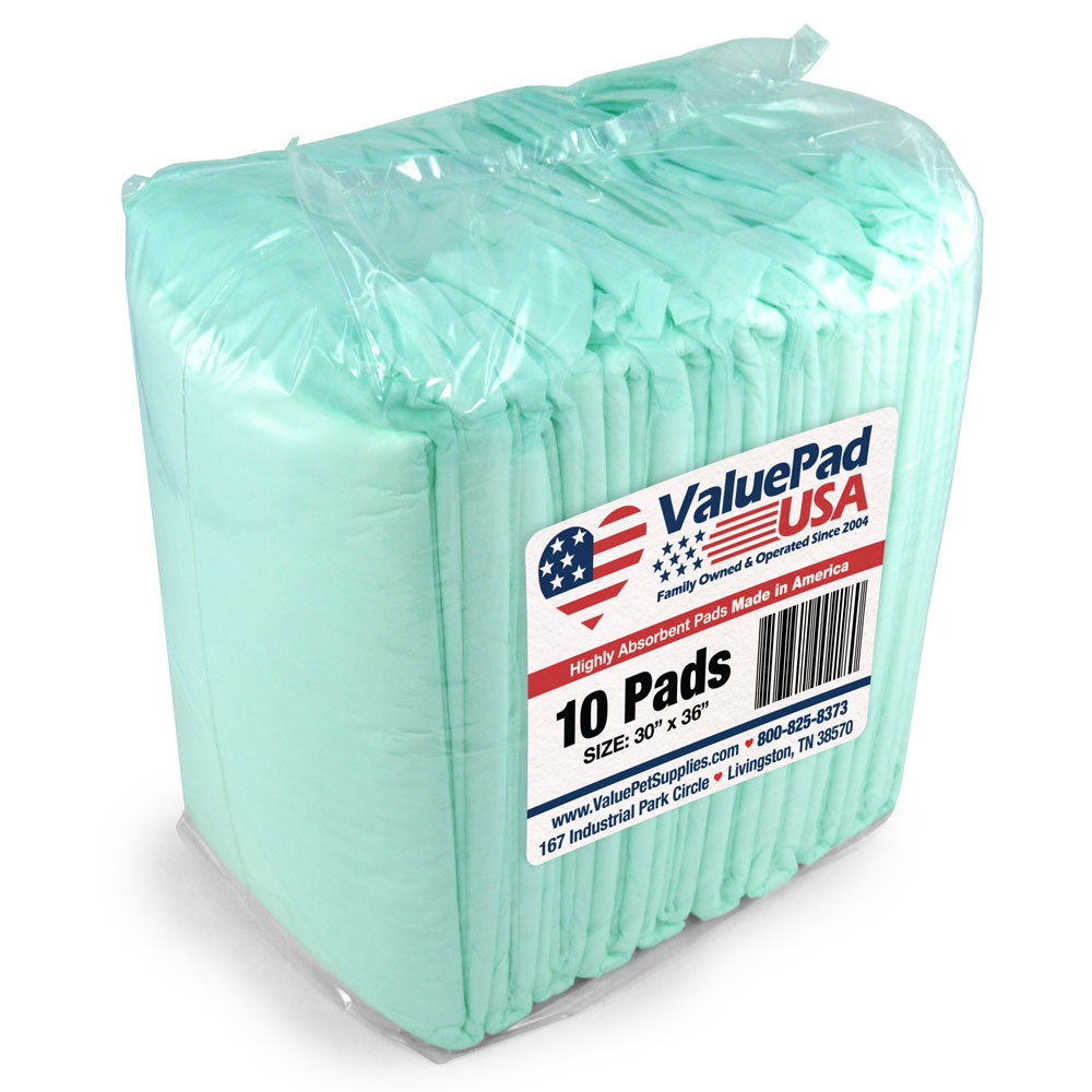 ValuePad USA Puppy Pads, Extra Large 30x36 Inch, 10 Count