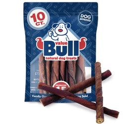 ValueBull USA Collagen Twists for Dogs, Bully Sticks & Rawhide Alternative, 5 Inch, 10 Count